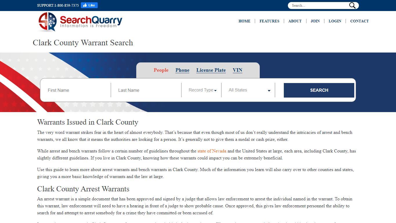 Clark County Warrant Search - Lookup Anyone's Warrant Anonymously